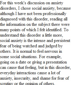 Anxiety Disorders